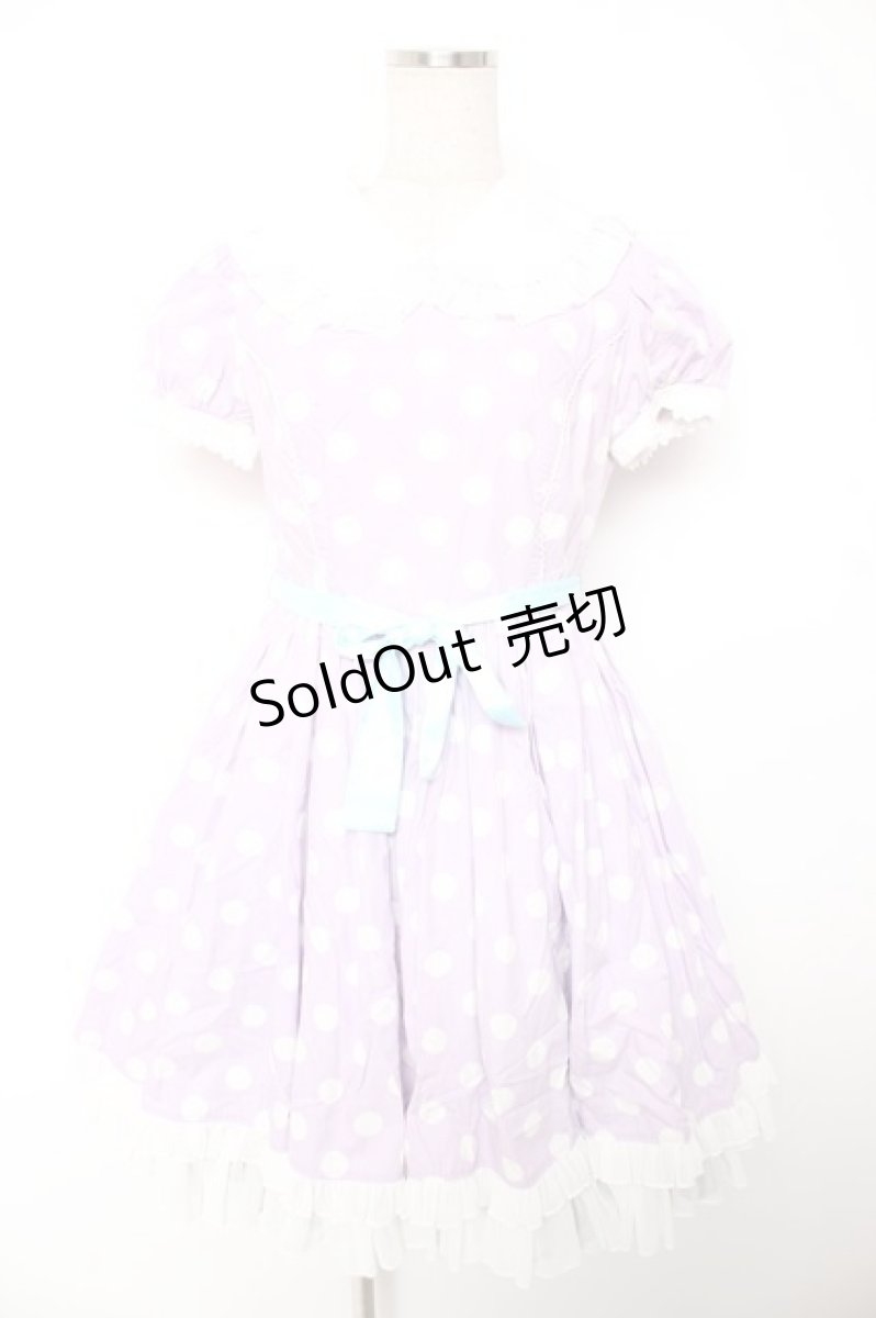 画像1: Angelic Pretty / French Dot Dreamワンピース  ラベンダー Y-25-12-28-015-AP-OP-HR-ZI (1)