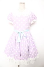 画像1: Angelic Pretty / French Dot Dreamワンピース  ラベンダー Y-25-12-28-015-AP-OP-HR-ZI (1)