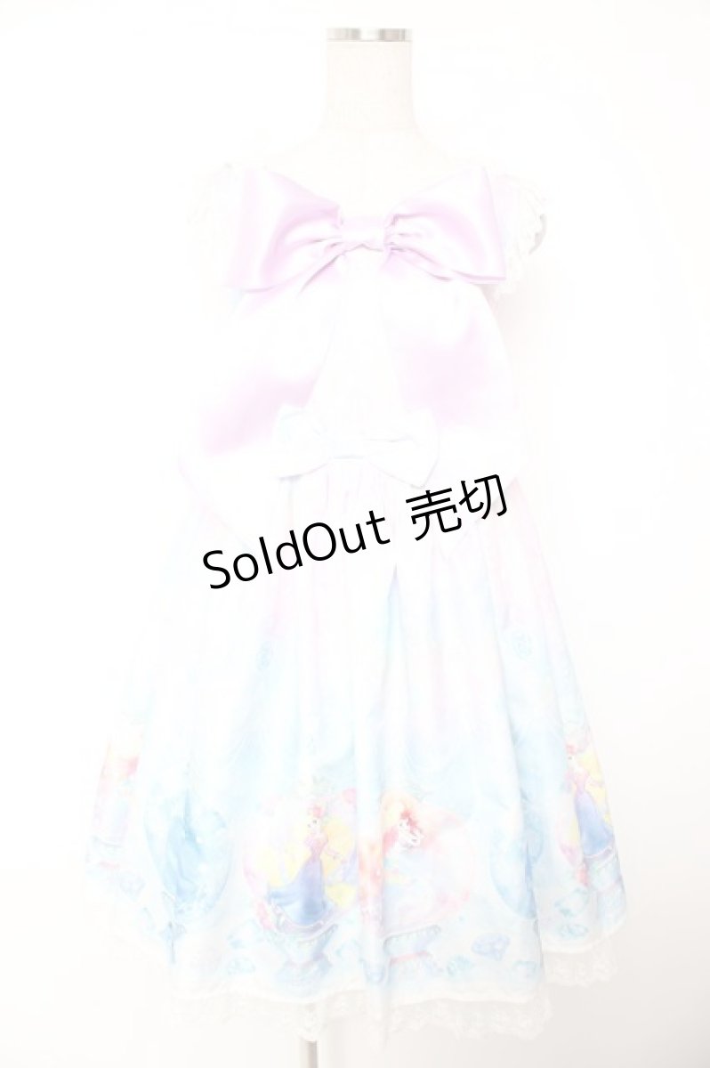 画像1: Angelic Pretty / Fairy Seasonディズニープリンセスジャンパースカート  ピンクＸ青 Y-25-12-28-016-AP-OP-SA-ZI (1)