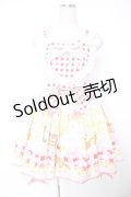BABY, THE STARS SHINE BRIGHT / Bee My Sweet Honey柄ハートヨークジャンパースカート  ピンク Y-25-12-28-017-BA-OP-SZ-ZY