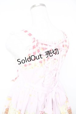 画像5: BABY, THE STARS SHINE BRIGHT / Bee My Sweet Honey柄ハートヨークジャンパースカート  ピンク Y-25-12-28-017-BA-OP-SZ-ZY