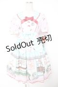 BABY, THE STARS SHINE BRIGHT / Kitten’s Sweet Cherries Cafe Diner柄ワンピース  ピンク Y-25-12-28-018-BA-OP-AS-ZY