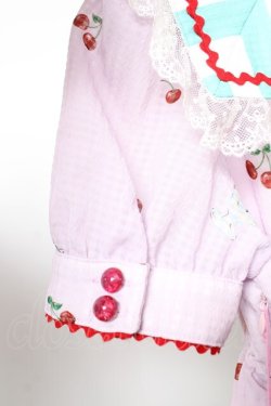 画像6: BABY, THE STARS SHINE BRIGHT / Kitten’s Sweet Cherries Cafe Diner柄ワンピース  ピンク Y-25-12-28-018-BA-OP-AS-ZY