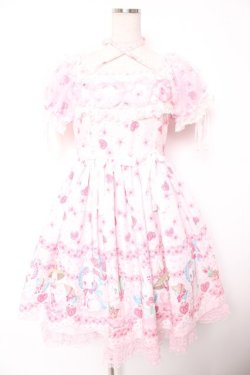 画像1: Angelic Pretty / Ohanami Bunnyワンピース  ピンク Y-25-12-28-019-AP-OP-SZ-ZY