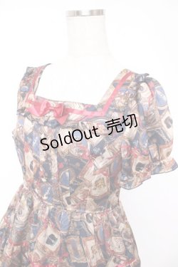 画像3: ALICE and the PIRATES / Memory frame of royal crown柄ワンピース  紺 Y-25-12-28-020-PA-OP-SZ-ZY