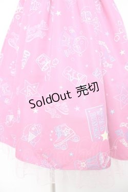 画像4: Angelic Pretty / Neon Star Diner SpecialジャンパースカートSet  ダークピンク Y-25-12-28-003-AP-OP-SZ-ZY