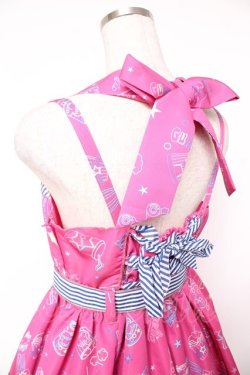 画像5: Angelic Pretty / Neon Star Diner SpecialジャンパースカートSet  ダークピンク Y-25-12-28-003-AP-OP-SZ-ZY