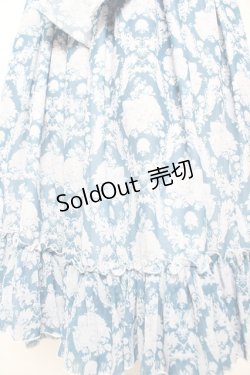 画像4: berry&wood / Hoshibako Works×berry&wood 紫陽花の咲く頃襟付きジャンパースカート M ブルー Y-25-12-28-024-LO-OP-SZ-ZY