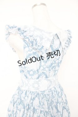 画像5: berry&wood / Hoshibako Works×berry&wood 紫陽花の咲く頃襟付きジャンパースカート M ブルー Y-25-12-28-024-LO-OP-SZ-ZY