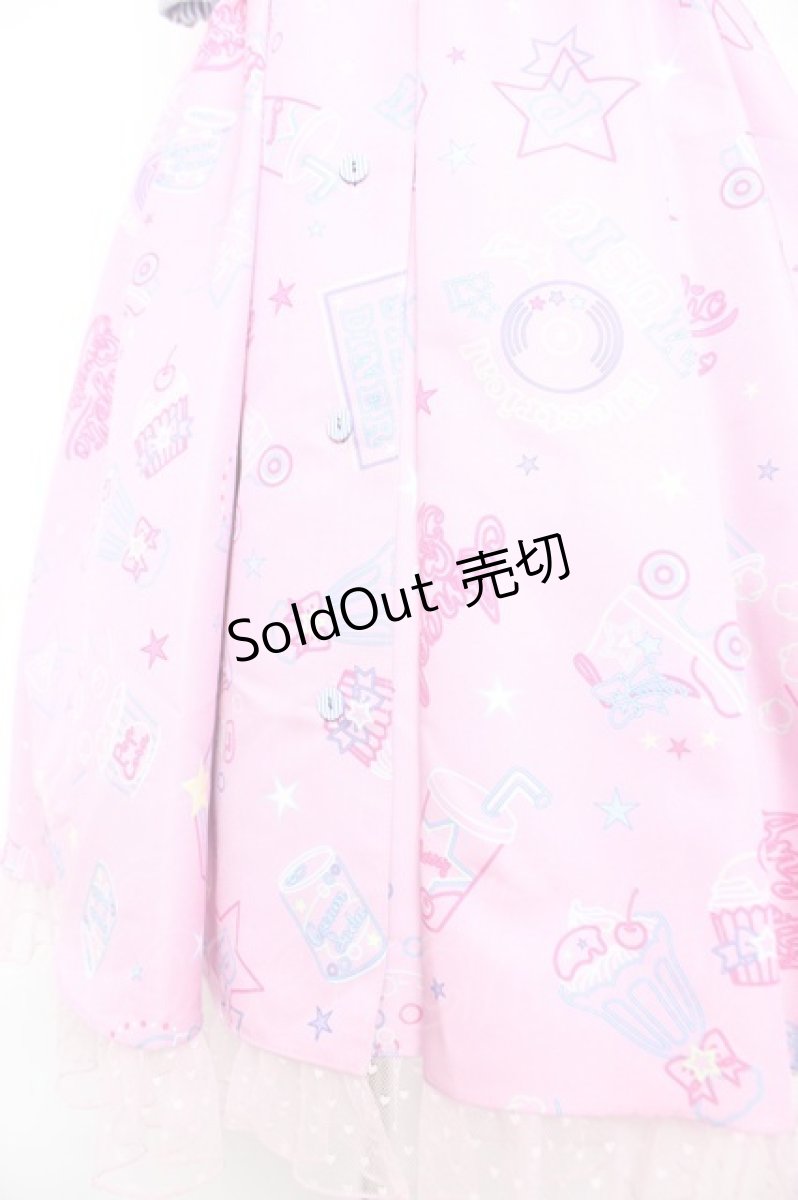 画像4: Angelic Pretty / Neon Star Dinerワンピース  ピンク Y-25-12-28-027-AP-OP-HR-ZS (4)