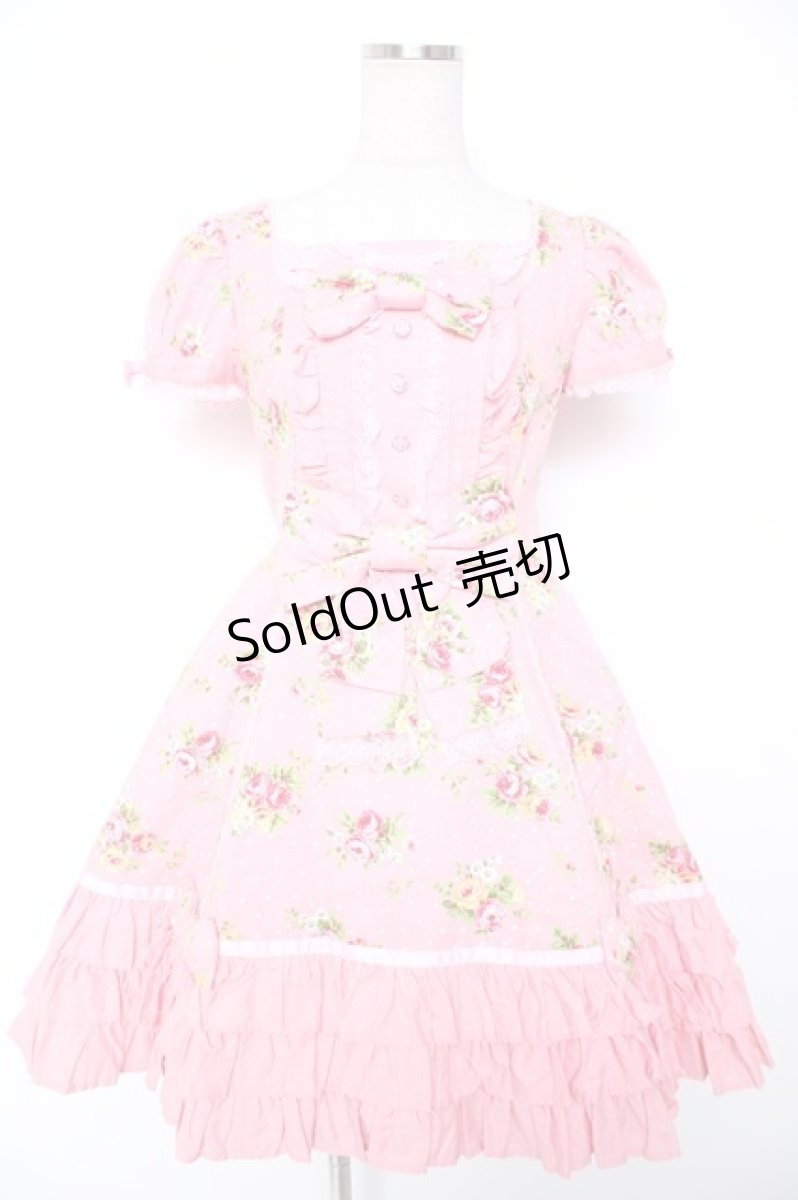 画像1: Angelic Pretty / ローズアフタヌーンワンピース  ピンク Y-25-12-28-030-AP-OP-SZ-ZY (1)