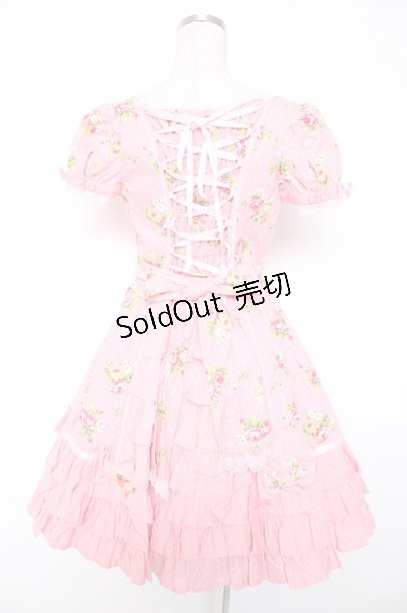 画像2: Angelic Pretty / ローズアフタヌーンワンピース  ピンク Y-25-12-28-030-AP-OP-SZ-ZY (2)