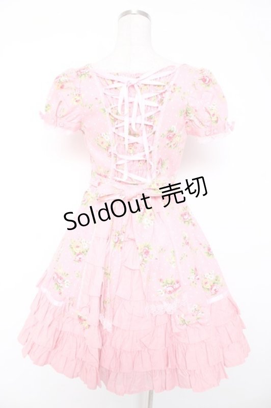 画像2: Angelic Pretty / ローズアフタヌーンワンピース  ピンク Y-25-12-28-030-AP-OP-SZ-ZY (2)