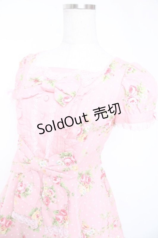 画像3: Angelic Pretty / ローズアフタヌーンワンピース  ピンク Y-25-12-28-030-AP-OP-SZ-ZY (3)