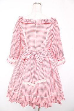 画像2: Angelic Pretty / Lovelyチェックワンピース  赤 Y-25-12-28-031-AP-OP-AS-ZY