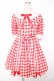 画像1: Angelic Pretty / Picnicワンピース  赤ｘ白 Y-25-12-28-032-AP-OP-AS-ZS (1)