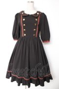 ALICE and the PIRATES / クリスのチョコレートメイドワンピース  黒 Y-25-12-28-035-PA-OP-SA-ZY