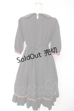 画像2: ALICE and the PIRATES / クリスのチョコレートメイドワンピース  黒 Y-25-12-28-035-PA-OP-SA-ZY