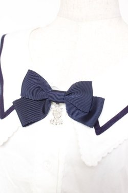 画像3: ALICE and the PIRATES / La brise chantanteセーラーカラーブラウス  ホワイト×ネイビー Y-25-12-28-038-PA-BL-SZ-ZY