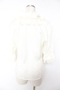 画像2: ALICE and the PIRATES / ローンフリルブラウス  オフ白 Y-25-12-28-040-PA-BL-SZ-ZY