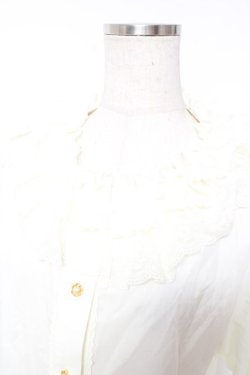 画像3: ALICE and the PIRATES / ローンフリルブラウス  オフ白 Y-25-12-28-040-PA-BL-SZ-ZY