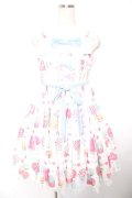 Angelic Pretty / Sugar Candy Shopジャンパースカート  白 Y-25-12-28-005-AP-OP-SZ-ZY