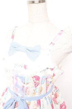 画像3: Angelic Pretty / Sugar Candy Shopジャンパースカート  白 Y-25-12-28-005-AP-OP-SZ-ZY