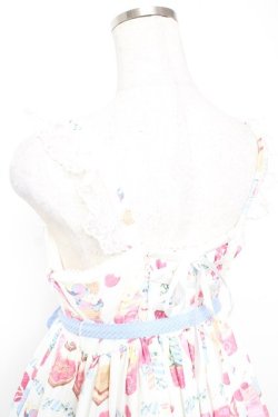 画像5: Angelic Pretty / Sugar Candy Shopジャンパースカート  白 Y-25-12-28-005-AP-OP-SZ-ZY