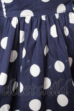 画像5: Angelic Pretty / ポルカドットジャンパースカート  紺 Y-25-12-28-006-AP-OP-SZ-ZY
