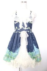画像1: BABY, THE STARS SHINE BRIGHT / Fairy Topialium 〜Trifolium 仕立ての約束の森〜Repensジャンパースカート  紺 Y-25-12-28-007-BA-OP-SZ-ZI (1)
