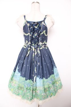 画像2: BABY, THE STARS SHINE BRIGHT / Fairy Topialium 〜Trifolium 仕立ての約束の森〜Repensジャンパースカート  紺 Y-25-12-28-007-BA-OP-SZ-ZY