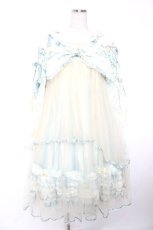 画像1: BABY, THE STARS SHINE BRIGHT / Ver Placidum Mille fleurワンピースドレス【完全受注予約商品】  サックス Y-25-12-28-008-BA-OP-SA-ZY (1)