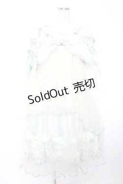 画像1: BABY, THE STARS SHINE BRIGHT / Ver Placidum Mille fleurワンピースドレス【完全受注予約商品】  サックス Y-25-12-28-008-BA-OP-SA-ZY