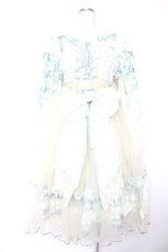 画像2: BABY, THE STARS SHINE BRIGHT / Ver Placidum Mille fleurワンピースドレス【完全受注予約商品】  サックス Y-25-12-28-008-BA-OP-SA-ZY (2)