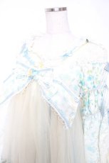 画像3: BABY, THE STARS SHINE BRIGHT / Ver Placidum Mille fleurワンピースドレス【完全受注予約商品】  サックス Y-25-12-28-008-BA-OP-SA-ZY (3)