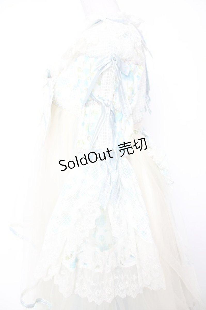 画像4: BABY, THE STARS SHINE BRIGHT / Ver Placidum Mille fleurワンピースドレス【完全受注予約商品】  サックス Y-25-12-28-008-BA-OP-SA-ZY (4)