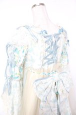 画像5: BABY, THE STARS SHINE BRIGHT / Ver Placidum Mille fleurワンピースドレス【完全受注予約商品】  サックス Y-25-12-28-008-BA-OP-SA-ZY (5)