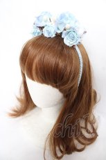 画像16: BABY, THE STARS SHINE BRIGHT / Ver Placidum Mille fleurワンピースドレス【完全受注予約商品】  サックス Y-25-12-28-008-BA-OP-SA-ZY (16)