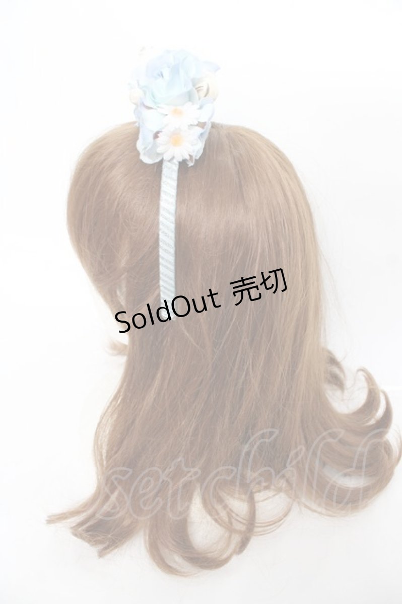 画像17: BABY, THE STARS SHINE BRIGHT / Ver Placidum Mille fleurワンピースドレス【完全受注予約商品】  サックス Y-25-12-28-008-BA-OP-SA-ZY (17)
