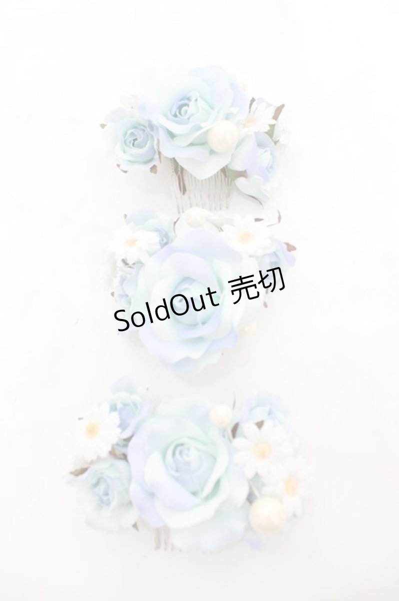 画像19: BABY, THE STARS SHINE BRIGHT / Ver Placidum Mille fleurワンピースドレス【完全受注予約商品】  サックス Y-25-12-28-008-BA-OP-SA-ZY (19)