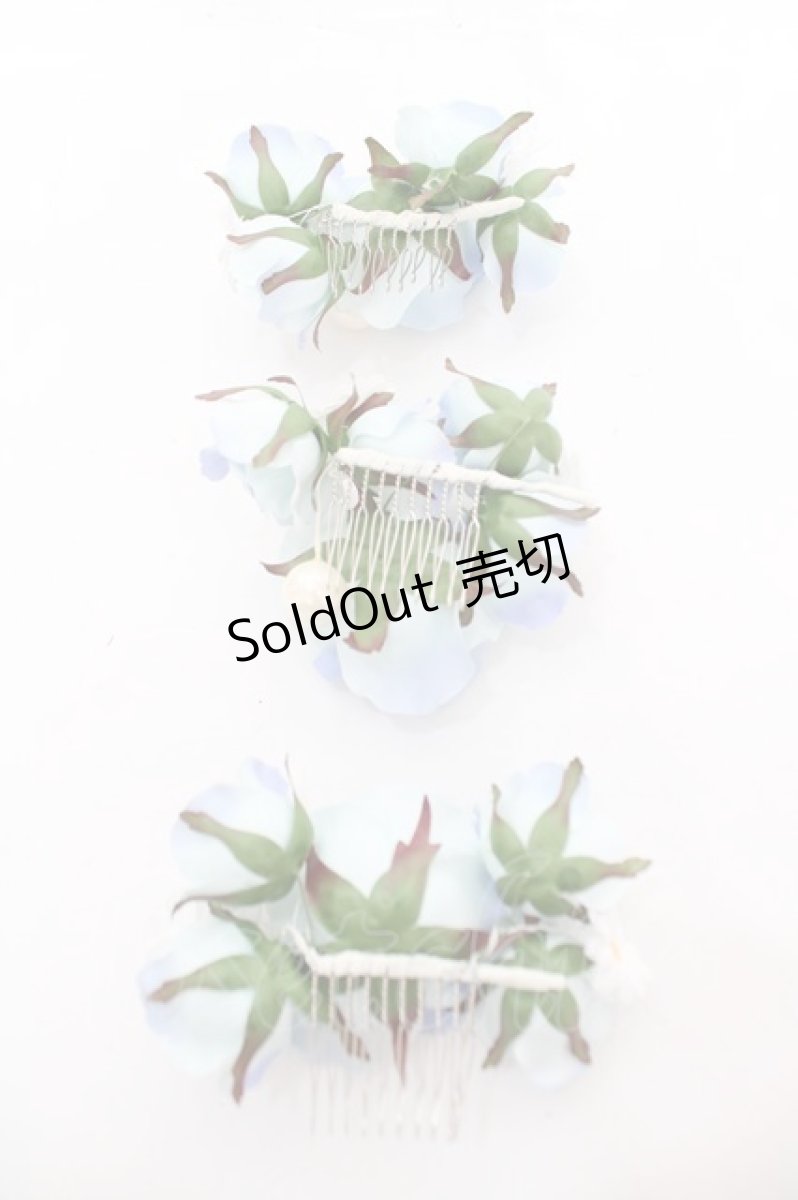 画像20: BABY, THE STARS SHINE BRIGHT / Ver Placidum Mille fleurワンピースドレス【完全受注予約商品】  サックス Y-25-12-28-008-BA-OP-SA-ZY (20)
