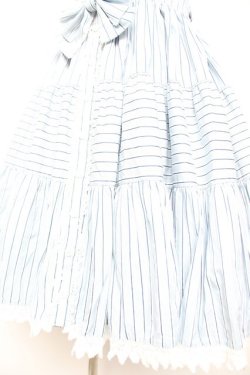 画像4: ALICE and the PIRATES / ドビーストライプティアードジャンパースカート  サックス Y-25-12-28-010-PA-OP-SZ-ZY