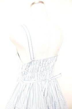 画像5: ALICE and the PIRATES / ドビーストライプティアードジャンパースカート  サックス Y-25-12-28-010-PA-OP-SZ-ZY