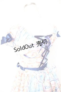 画像4: BABY, THE STARS SHINE BRIGHT / Ruban le Lien a la modeミニ袖ジャンパースカート  ピンクｘサックス Y-25-12-28-011-BA-OP-AS-ZI