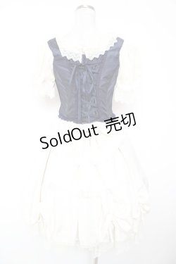 画像2: BABY, THE STARS SHINE BRIGHT / Claudia，The Fairy Tale Princessワンピースセット  オフｘ紺 Y-25-12-28-012-BA-OP-AS-ZY