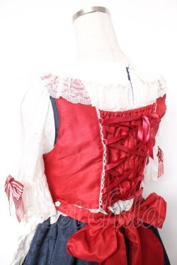 画像4: BABY, THE STARS SHINE BRIGHT / りんちゃんのグレーテルワンピースセット  白ｘ赤ｘ紺 Y-25-12-28-013-BA-OP-HD-ZY