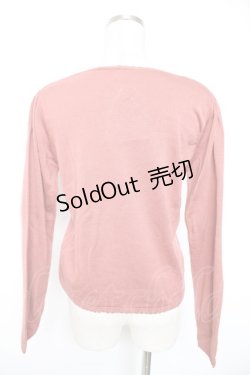 画像2: axes femme / 塔刺繍カーディガン M アワピンク Y-26-01-01-040-AX-TO-SZ-ZI