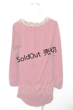 画像2: axes femme / 裾プリントチュニック M ワイン Y-26-01-01-045-AX-OP-SZ-ZY