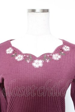 画像3: axes femme / お花カットワークプルオーバー  ピンク Y-26-01-01-046-AX-TO-SZ-ZY