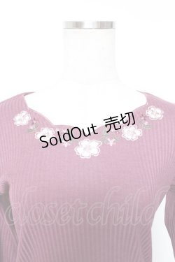 画像3: axes femme / お花カットワークプルオーバー  ピンク Y-26-01-01-046-AX-TO-SZ-ZI